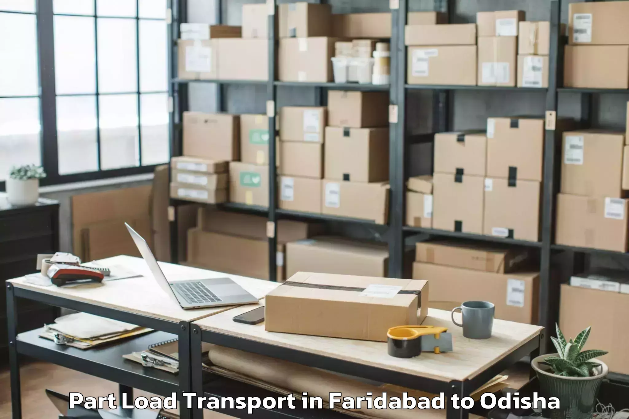 Book Faridabad to Athagad Part Load Transport Online